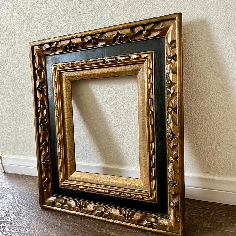 Elegant Gold and Black Decorative Frame 15.5/17.5 inches